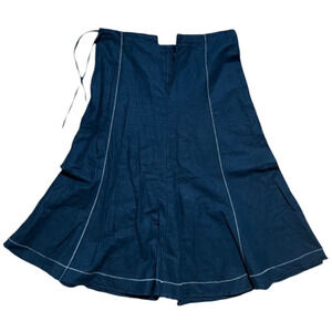 Richard Malcolm Witchy Black Size 10 Skirt White Stitching |Broken Zipper